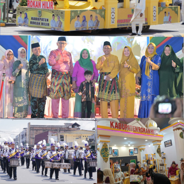 Rokan Hilir  Juara 1 Pawai Ta'aruf dan Stand Bazar MTQ Ke XLII Provinsi Riau