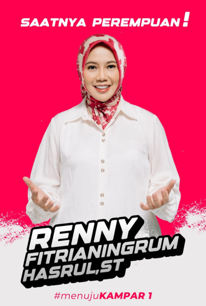 Perempuan Jawa Renny Fitria Ningrum Hasrul, Berkompetisi Pilkada Kampar 2024