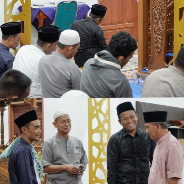 Wabup H. Sulaiman Menjadi Imam Sholat Tarawih Berjamaah di Masjid Khairunnas