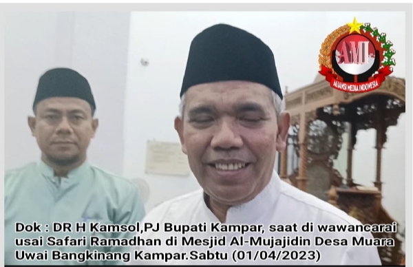 Safari Ramadhan 1444 H/2023 M ke 11, Masyarakat Desa Muara Uwai Minta Pemerintah Kampar dan Polres untuk Menutup Galian C Tanpa Izin
