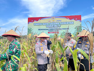 Polres Bengkalis dan Polsek Mandau Mendukung Swasembada Pangan Tahun 2025 K