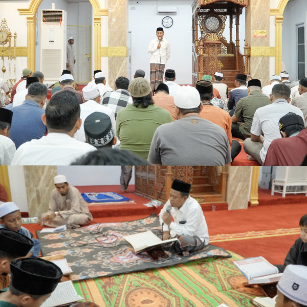 Wabup H. Sulaiman Ikuti Sholat Tarawih Perdana di Masjid  Al-Ikhlas Bagansiapiapi