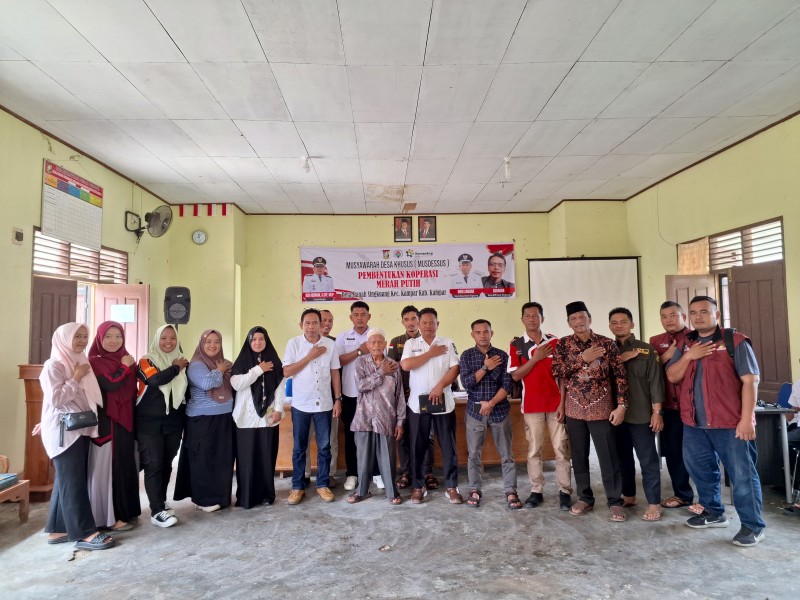Pemdes Ranah Singkuang Gercep Bentuk Koperasi Desa Merah Putih