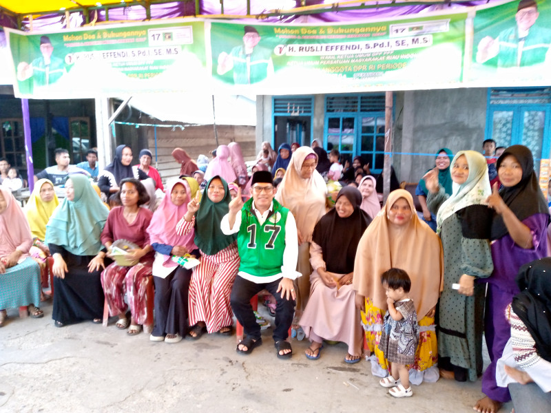 Kampanye Dialogis Bersama H.Rusli Effendi Calon Legislatif  DPR - RI Dapil Riau 1