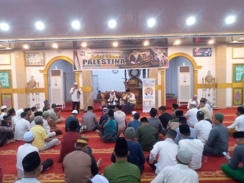 Syafari Ramadhan Ulama Palestina Di Mesjid Agung Al Ikhlas Bagansiapiapi