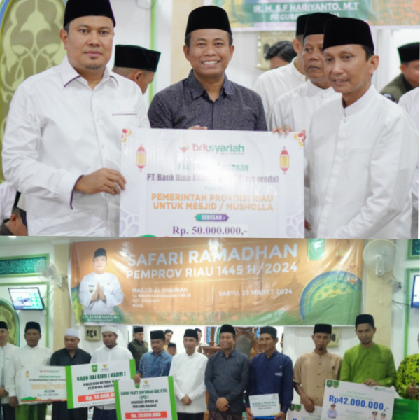 PJ Gubri Diwakili PJ Sekda Provinsi Riau  Berbuka Puasa Dan Safari Ramadhan 1445H Di Bagansiapiapi-Rohil