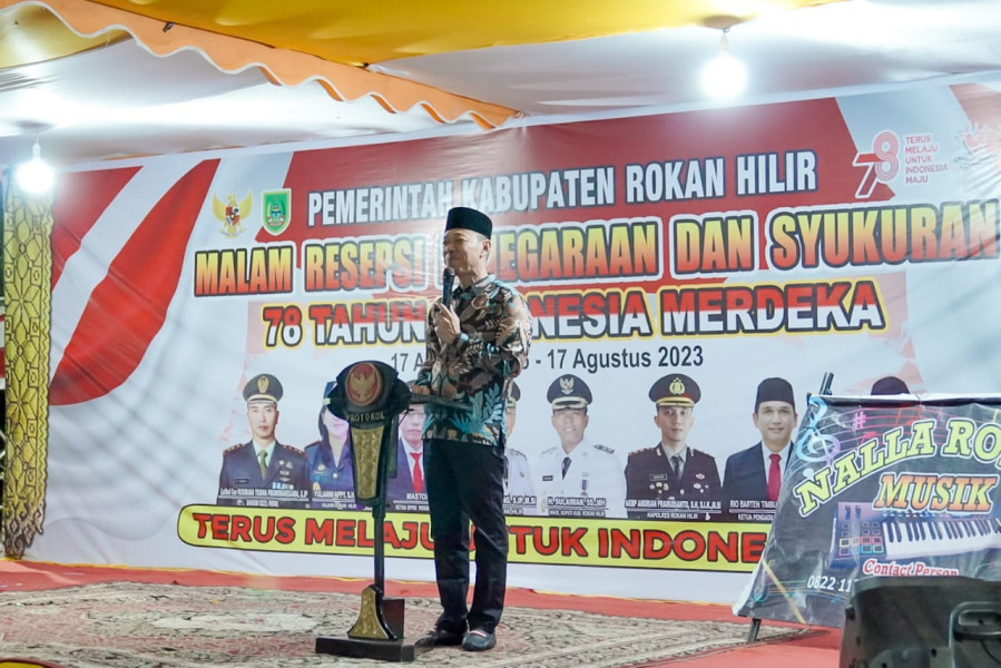 Pemkab Rohil Gelar Resepsi Kenegaraan & Syukuran HUT RI Ke 78 Tahun 2023