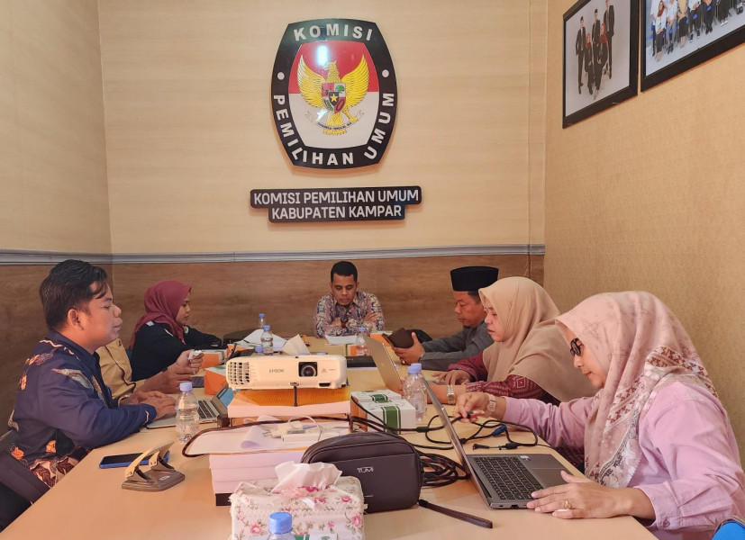 KPU Kampar Bentuk Tim Perumus Debat Publik Antar Pasangan Calon Bupati dan Wakil Bupati Kampar